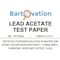 Bartovation Lead Acetate Test Paper for Detection of Hydrogen Sulfide [Vial of 100 Paper Strips] PSP01V100 - alternate 3