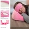 Home-Complete Travel Pillow Set Memory Foam Pillow, Fleece Blanket, and Eye Mask Travel Essentials, Pink HT-TRVL2-PNK - alternate 4
