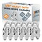 Jrex Safety Galvanized Steel Wire Rope Cable Clip Clamp - 3/8" U-Bolt Style, 12PK GCC38-JR-12PK - alternate 1