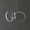 Jonathan Y Helix 24" 1-Light Contemporary Minimalist Aluminum Ribbon Integrated LED Pendant, Chrome/Silver JYL1702A - alternate 9