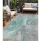 Homeroots 5' X 8' Teal Blue And Lavender Abstract Washable Indoor Outdoor Area Rug 615627 - alternate 1