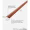 M-D Building Products Building Products 1-3/8'' X 72'' Cherry Aluminum Metal Decor Carpet Trim with Screw Nails 40126 - alternate 5