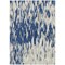 Homeroots 3' X 5' Navy Blue And Ivory Abstract Washable Indoor Outdoor Area Rug 612683 - alternate 8
