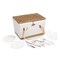 Picnic Time Family Of Brands Lemongrove Picnic Basket for 2 - Bees & Lemons, White with Lemon Pattern 104-30-283-000-0 - alternate 5