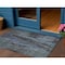 Homeroots 3' X 5' Blue And Gray Abstract Washable Indoor Outdoor Area Rug 616136 - alternate 1