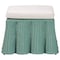 Bali & Pari Palm Bohemian Seafoam Green Scallop Rattan Ottoman 254-14104-ZORO - alternate 5