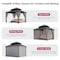 Sunjoy 12x10 Kingston Hardtop Rectangular Gazebo Wood A10204361000 - alternate 11