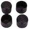Prosource Furniture Leg Tip, Round, Plastic, Black, 1-1/4 in Dia, 1-1/8 in H FE-50606-PS - alternate 1