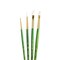 Princeton RealValue Brush Set, White Taklon Bristles, Short Handle Mixed Media Paintbrush, 4-Piece Set, 3PK PR9117 - alternate 2