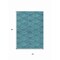 Homeroots 5' X 8' Teal Blue Fern Green And Ivory Geometric Washable Indoor Outdoor Area Rug 615237 - alternate 7
