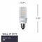 Bulbrite 35-Watt Equivalent T4 Dimmable Mini-Candelabra LED Light Bulb Warm White, 2PK 861528 - alternate 3
