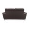 Homeroots 69in Brown And Silver Faux Leather Love Seat 329488 - alternate 5
