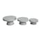 Homeroots Set of Three White Metal Round Riser Trays 636140 - alternate 1