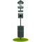 Furloo Pet Waste Station Kit with Header Bag Dispenser, 11.5 Gallon Can, Glow-in-the-Dark, Steel, Green FLO1H-S-G - alternate 1