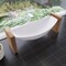 Alfi Brand White Matte 79in Acrylic Suspended Wall Mounted Hammock Bathtub HammockTub1-WM - alternate 6