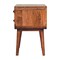 Homeroots 22" Brown Solid Wood Two Drawer Nightstand 651602 - alternate 12