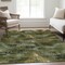 Homeroots 3' X 5' Olive Green And Gold Abstract Washable Indoor Outdoor Area Rug 587140 - alternate 5