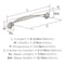 Amerock Fairfield 5-1/16 inch (128mm) Center-to-Center Satin Nickel Cabinet Pull, 25PK 25VMP37221G10 - alternate 4
