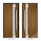 Vdomdoors Steel Door Deux 1713 Natural Oak 2 Sidelight Exterior Black Windows Stainless Inserts Single Modern DEUX1713EXD-OAKB-W12+36+12 x H80-Left-hand Inswing - alternate 5