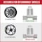 Coyote Wheel Accessories WHEEL INSTALLATION KIT 6 Lug Kit 14 Millimeter x 15 Thread Size 60 Degree Conical Spline Drive 251648BLK - alternate 3