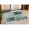 Homeroots 3' X 5' Teal Blue And Gray Geometric Washable Indoor Outdoor Area Rug 631939 - alternate 1