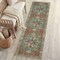 Jonathan Y Sersi Ornate Large Medallion Border Non-Slip Machine-Washable Green/Brown 2 ft. x 8 ft. Runner Rug WSH505D-28 - alternate 1