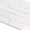 Apollo Tile Arte 1.97 in. x 7.87 in. Matte White Ceramic Subway Wall and Floor Tile 6.46 sq. ft./case 60-pack APLRID88WHTM - alternate 7