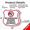 Signmission Concealed Carry Shield Sign No Concealed, 12 inch X 12 inch, Aluminum Metal Sign, 2PK SHI-A-2PACK-12-372 - alternate 5