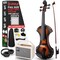 Pyle 4/4 Silent Electric Violin with Amplifier Kit, Solid Wood Fiddle with 10W Amp and Complete PEGVLNKT4010 - alternate 1