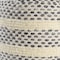 Homeroots 18" Ivory And Blue Cotton Blend Round Striped Pouf Ottoman 551565 - alternate 7