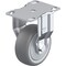Zoro Select Plate Caster, Rigid, Rubber, 4 3/8"H BKPA-TPA 80KF - alternate 1