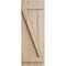 Ekena Millwork Rustic Three Board Joined Board-n-Batten Riverwood Faux Wood Shutters w/Z-Board, 16 1/2W x 50H, PR SHUBJZ16X50RWPR - alternate 12