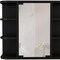 Homeroots 24" Black Wood Floating Double Door Bathroom Vanity And Medicine Cabinet With Mirror 478210 - alternate 5