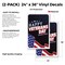 Signmission Happy Veterans Day, Vinyl Decals Only 24 Inch x 36 Inch, Vinyl Decal, 2PK DSB-2436-2PACK-30392 - alternate 2