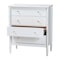 Baxton Studio Lucera Mid-Century White Bobbin Wood 4-Drawer Chest 257-14124-ZORO - alternate 6