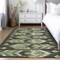 Homeroots 9' X 12' Olive Green And Artichoke Green Southwestern Washable Indoor Outdoor Area Rug 587822 - alternate 6