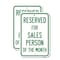 Signmission Reserved for Salesperson of the Month, 18'' X 24'' 2 Signs, Heavy Gauge Aluminum, 2PK A-1824-2PACK-23174 - alternate 1