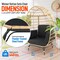 Serenelife Jovial Wicker Rattan Egg Chair, Indoor Outdoor Black Sofa Chair for Patio Backyard and Living Room SLEGFB64 - alternate 4