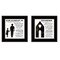 Homeroots Set Of Two My Grandparents are the Best 1 Black Framed Print Wall Art, 2PK 406055 - alternate 1