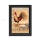 Homeroots Rooster Montage II Black Framed Print Wall Art 415345 - alternate 2