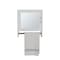Homeroots 18" White Wood, Metal Floating Bathroom Vanity 571351 - alternate 8