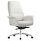 Leisuremod Summit Office Chair in Faux Leather & Aluminum Frame with Adjustable Height, Swivel & Tilt, White SO21WL - alternate 1