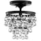 Jonathan Y Toronto 10" Metal/Crystal LED Flush Mount, Oil Rubbed Bronze JYL9028A - alternate 4