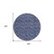 Homeroots 8' Navy Blue Denim Blue And Ivory Round Floral Washable Indoor Outdoor Area Rug 581908 - alternate 6