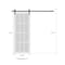 Sartodoors Sturdy Barn Door 28 x 80in, Quadro 4445 Cognac Oak W/ Frosted Glass, SS 6.6FT Rail Hangers Heavy Set QUADRO4445BD-S-AKA-28 - alternate 8