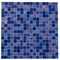 Apollo Tile Mingles 11.6 in. x 11.6 in. Glossy Blue Glass Mosaic Wall and Floor Tile 18.69 sq. ft./case, 20PK MIX1588BL579A - alternate 1