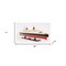 Homeroots 11" Black and Red SS France Boat Hand Painted Decorative Boat 401883 - alternate 3
