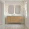 James Martin Vanities Laurent 60 in. Double Vanity, Light Natural Oak, w/ 3 CM Victorian Silver Quartz Top 545-V60D-LNO-3VSL - alternate 6