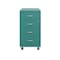 Space Solutions 14.25 in W 4 Drawer Mobile Organizer, Teal 25946 - alternate 6