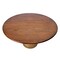 Homeroots 48" Brown And Gold Rounded Solid Wood And Iron Pedestal Base Dining Table 517853 - alternate 4